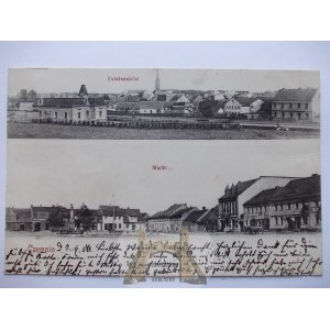 Czempiń, panorama, tržiště cca 1900