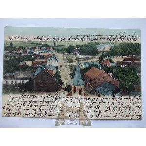 Czempiń, widok z kościoła ok. 1900
