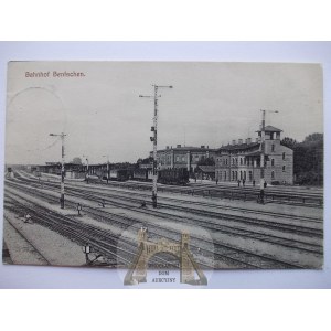 Zbąszyń, Bentschen, railway station from platforms 1909