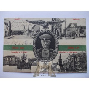 Grodzisk Wielkopolski, military collage, 4 views 1915
