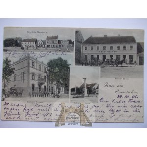 Szamocin, pošta, škola, pomník 1906