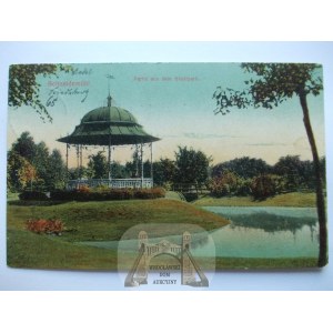 Piła, Schneidemuhl, park, altana ok. 1910