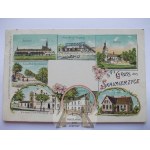 Skalmierzyce, lithograph, 7 views 1908