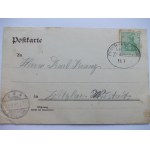 Ostrzeszów, Schildberg, litografia, 7 widoków 1904