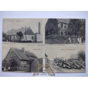 Sieroszowice k. Ostrów Wielkopolski, piekarnia, tartak, szkoła, komisariat 1914