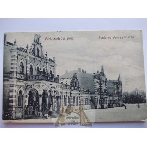 Aleksandrów Kujawski, dworzec kolejowy ok. 1915