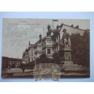 Szczecin, Stettin, pomnik Fryderyka, 1913