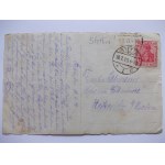 Szczecin, Stettin, łódka, prywatna kartka, 1919