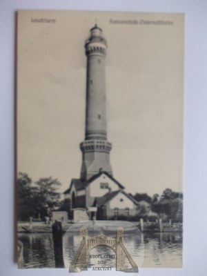 Świnoujście, Swinemunde, maják, cca 1920