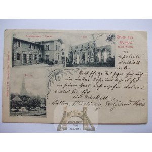Kołczewo k. Kamień Pomorski, strzelnica, ruiny kościół, 1901