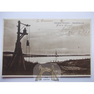 Dziwnów, Dievenow, zachód słońca, 1932