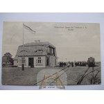 Mrzezyno, Deep, station, locomotive, 1914
