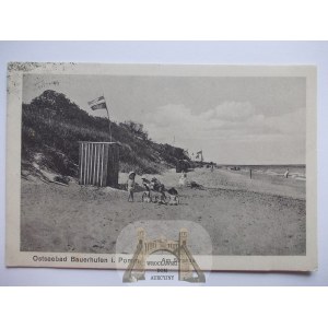 Chłopy, Bauerhufen, plaża, 1922