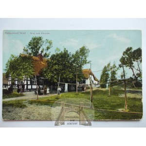 Unieście, Nest, chałupa, ok. 1910