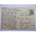 Załęże k. Pyrzyce, gospoda, kościół, poczta, 1909