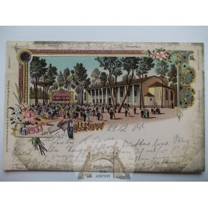 Goleniów, Gollnow, litografia, strzelnica, 1900
