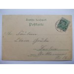 Goleniów, Gollnow, litografia, strzelnica, 1900