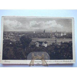 Gdańsk, Danzig, panorama, politechnika ok. 1930