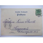 Gdańsk, Danzig, Oliwa, litografia 1899