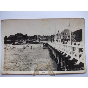 Gdynia, Orłowo, molo, panorama ok. 1935
