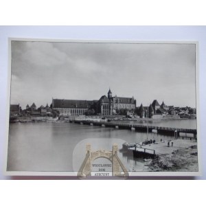Malbork, Marienburg, zamek, most ok. 1935