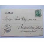 Sztum, Stuhm, szpital, poczta ok. 1900
