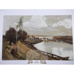 Jezioro Gawlik k. Giżycko, malarska, mal. Fritz Hass ok. 1915 II