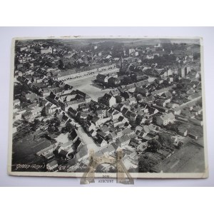 Gołdap, Goldap, panorama lotnicza ok. 1935