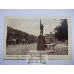 Olsztynek, Hohenstein, Rynek, pomnik ok. 1935
