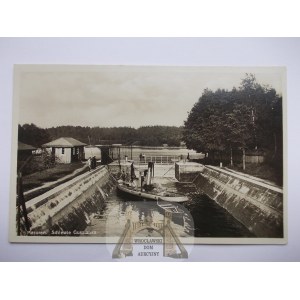 Mazury, śluza Guzianka ok. 1930