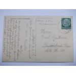 Krzywe near Elk, Lyck, J. Laskowski restaurant, school, panorama 1934