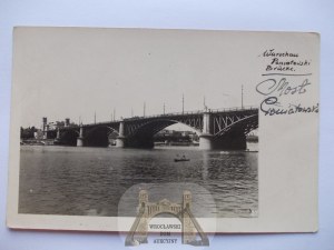 Warsaw, Poniatowski Bridge circa 1940.