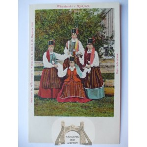 Mazowsze, etnografia, Myszyniec k. Ostrołęka, wieśniaczki ok. 1900
