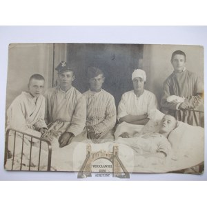 Łódź, szpital wojenny, Wojsko Polskie, Wolczańska ok. 1920