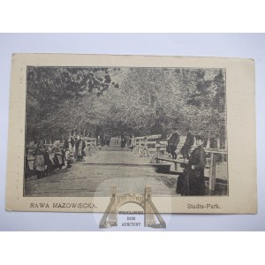 Rawa Mazowiecka, park, most 1915