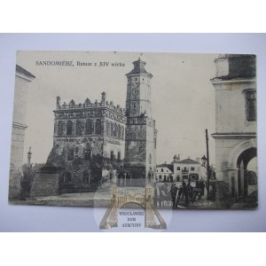 Sandomierz, ratusz, wyd. Ślusarski 1910