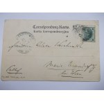 Przemyśl, Plac na Bramie, secesyjna winieta 1900