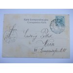 Kraków, zamek Wawel od strony Wisły 1901