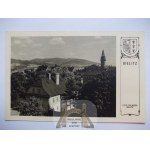 Bielsko, Bielitz, panorama, coat of arms, ca.1941