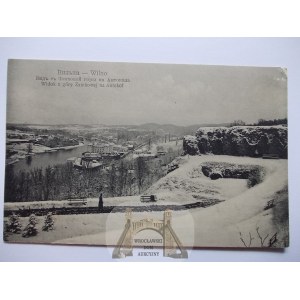 Litwa, Wilno, widok na Antokol zimą, ok. 1910