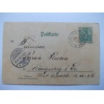 Litwa, Memel, Kłajpeda, poczta, kwiaty 1900