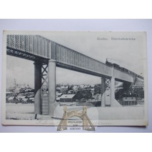 Białoruś, Grodno, wiadukt kolejowy, 1918