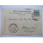 Ukraina, Lwów, ulica Karola Ludwika, tramwaj konny, 1903