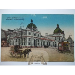 Ukraina, Lwów, dworzec, 1917
