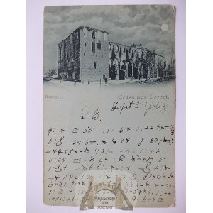 Estonia, Tartu, Dorpat, ruiny katedry, 1898