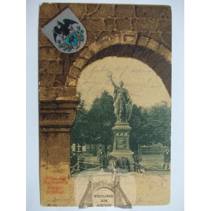 Rosja, Stallnponen, pomnik, herb, ok. 1900