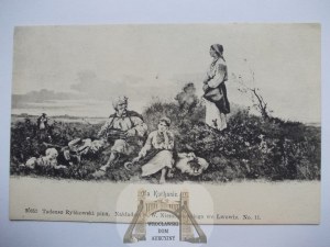 Polish Painting, Tadeusz Rybkowski, on Kurhan, published by Niemojowski, Lviv, ca. 1900.