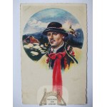 Polish Folk Types, Highlander, painted. Setkowicz, ca. 1925