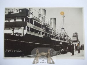 Statek Pasażerki - Transatlantyk, Polonia, ok. 1938