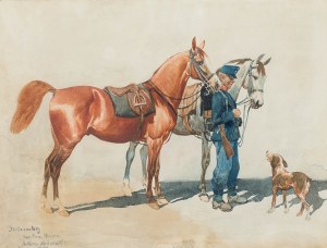 Juliusz Holzmüller (1876 Bolechów - 1932 Lwów), Koń Pana Majora, 1908